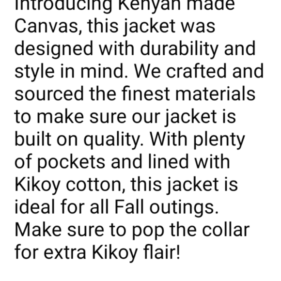 NEW Kenyan, American Rhino Canvas Jacket M - Picture 13 of 15